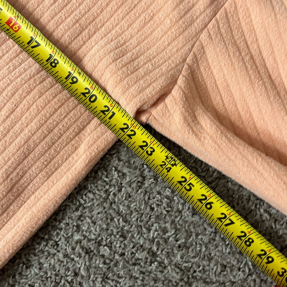 Vintage Coral Ribbed Henley Sweater - Picture 6 of 6